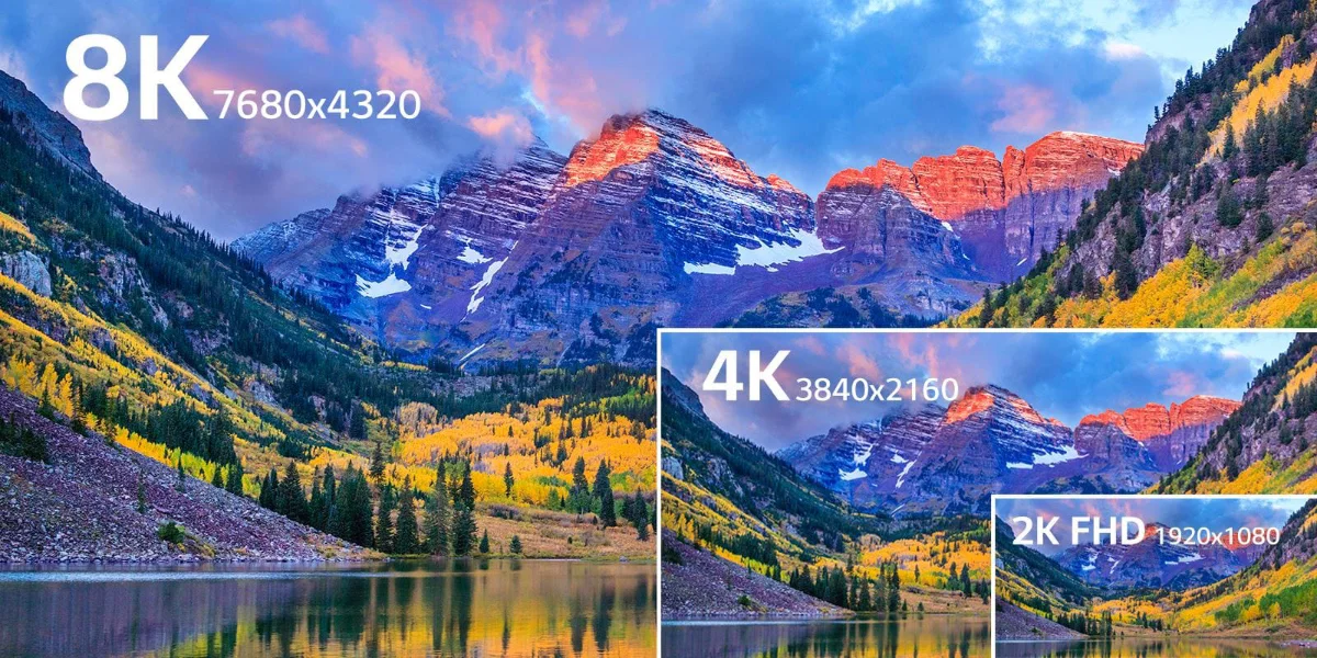 risoluzione 8k risoluzione 8k vs 4k